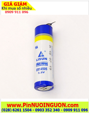 Lisun ER14505 (chân thép 2 chấu hàn); Pin nuôi nguồn LISUN ER14505 lithium 3.6v AA 2400mAh chính hãng